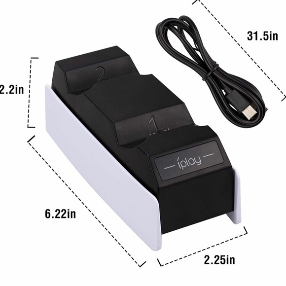 iPlay PS5 Controller Charging Station Playstation 5 Dualsense Wireless Charger - Picture 5 of 5
